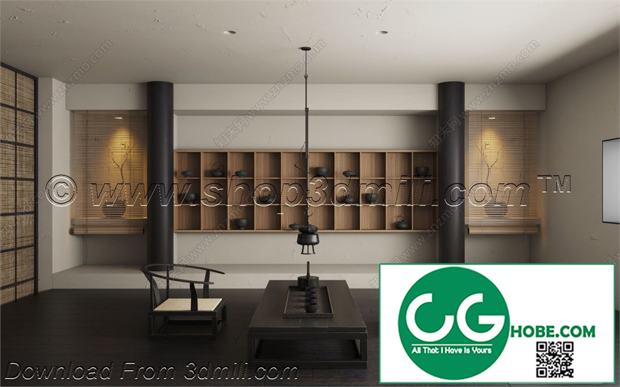 Tea Room 39 3D Model